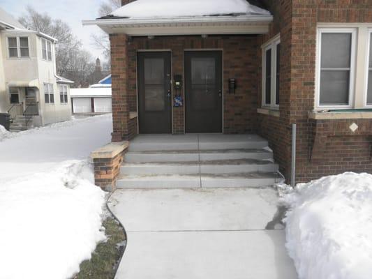 Concrete entry steps and sidewalk by LaMere