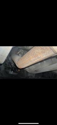 Missing catalytic converter