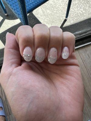 Ombré dip manicure