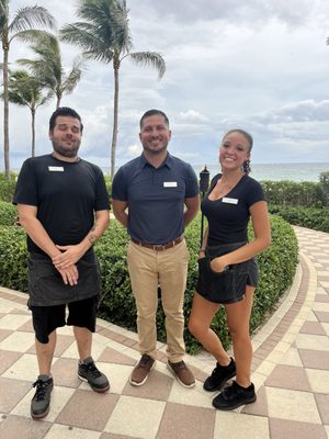 Zoe's beachside cafe staff