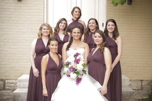 Me and my beautiful bridesmaids!