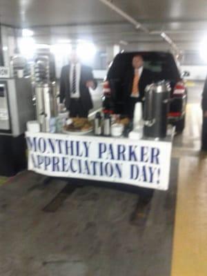 Monthly parkers' appreciation - so awesome