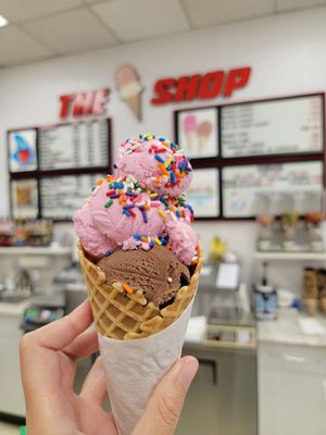 Fireweed ice cream (and chocolate)