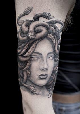 Medusa tattoo by Dave Ferguson