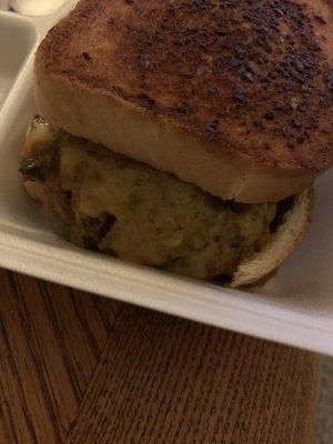 Three cheese pot roast sandwich