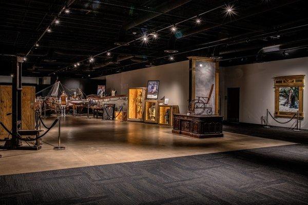 The display floor, featuring cultural giants and pioneers of American entertainment.