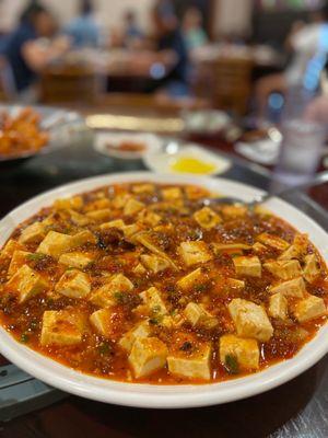 Mapo Tofu - the bacon gives it a smoky flavor