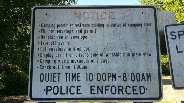 Rv park rules