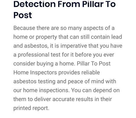 A false claim on there website that they definitely did not do in our home inspection.