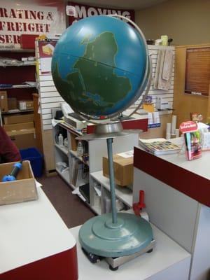 The last thing they shipped for one of our customers.  Antique WWII Military Globe, sold for $1,250.00 and arrived safely in Texas!