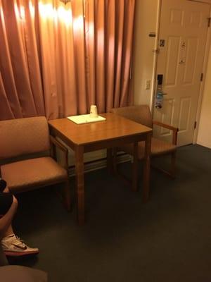 Table and chairs with room 44