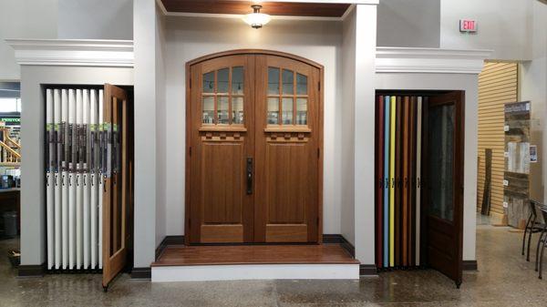 Check-out our new interior and exterior door display.