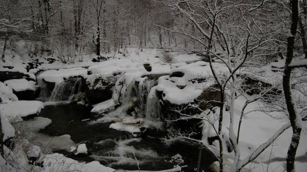 Winter waterfalls