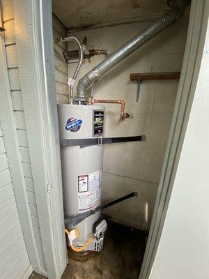 Water heater install