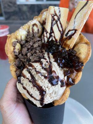 Java Ice Cream Waffle Puffle