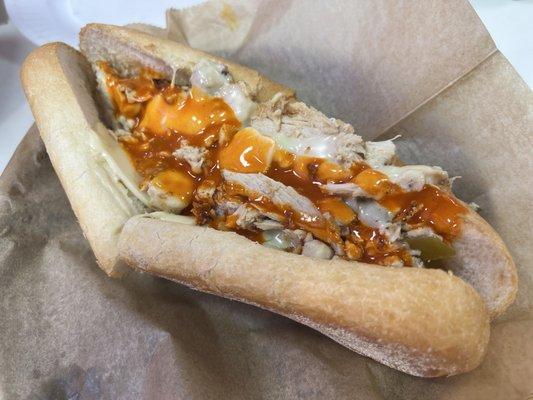 Buffalo chicken cheesesteak