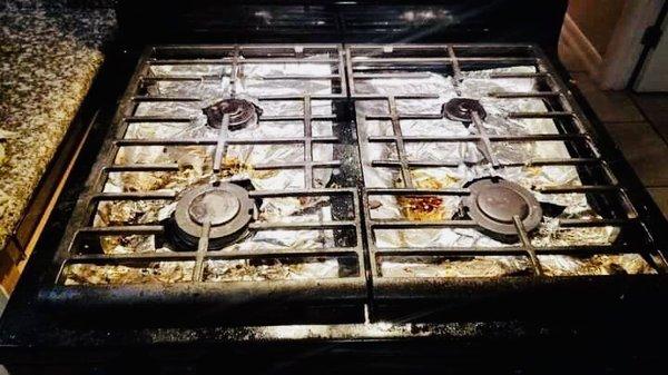 Hate cleaning the stove? Let us do the dirty work!