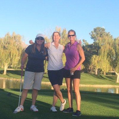 Terryl, Jean and Brandi golfing in Pahrump. "What happens in Pahrump, stays in Pahrump!"