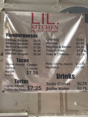 This is their updated menu and prices. I was just there on 3/20/21.