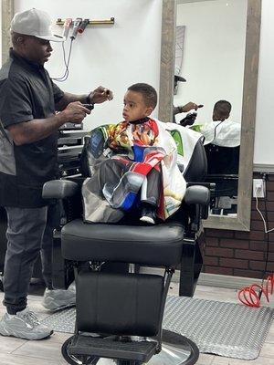 Jamaal getting my son fresh as always.