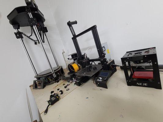 Industrial size 3D printers for our members to use