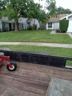 Finished Lawn Maintenance of front yard.