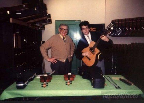 MARIO MACCAFERRI and JOE NANIA - May 1985  at Mario's warehouse  - - Bronx New York