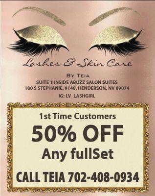 50% off ANY FULLSET......