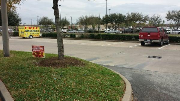 Your wrecker decided to take up a handicapped spot instead of taking one of the numerous spaces in the back of the parking lot at HEB.