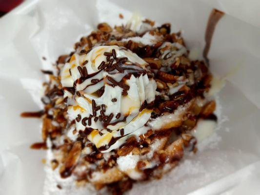 Pecan Paradise Loaded Funnel Cake