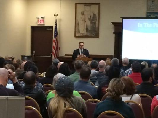 Senior Attorney, Franco Simone, educating members of the Apartment Owners Association on Maintenance and Habitability issues.