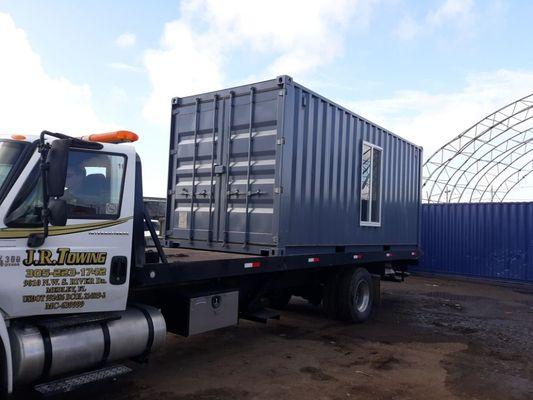 20' Shipping Container office modification