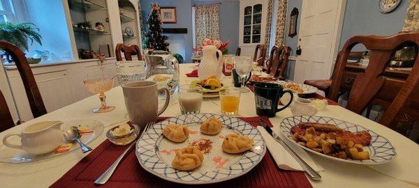 Our guests Love their breakfasts. I call these Blue Bears. It's blueberry waffles in the shape of bears.