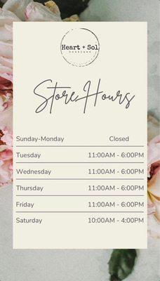 Store Hours