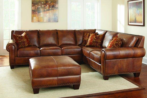 The Silverado 100% Leather Sectional is one of our top selling sectionals in DFW!