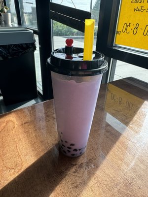 Taro boba smoothie