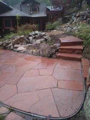 flagstone patio