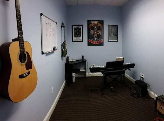 One of our teacher rooms for guitar.