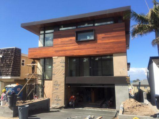 Hermosa Beach CA 2 unit townhome under construction