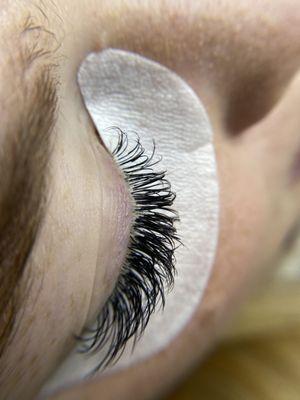 Lash extensions provide the drama without the mess