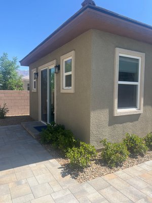 new casita and garage , completed