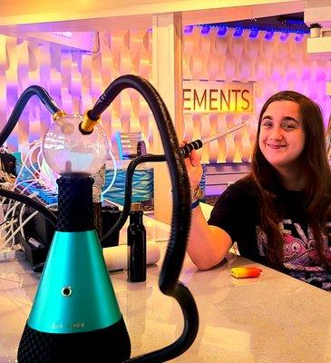 THC hookah and oxygen bar