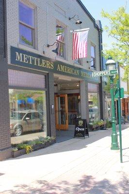 Mettlers American Mercantile: exterior of store, downtown Petoskey, MI.