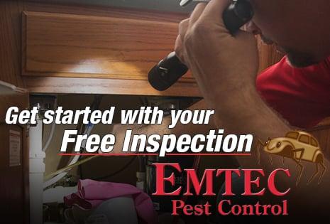 Call today to set up a free home or business pest inspection.