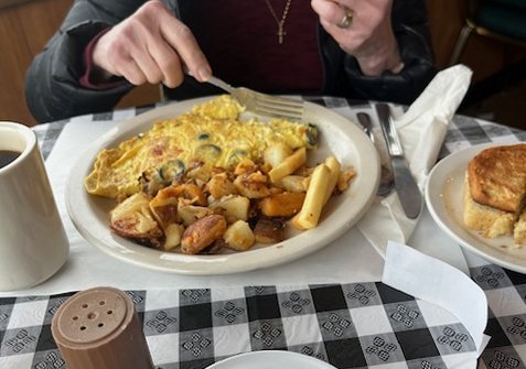 Greek Omelette with Home Fries