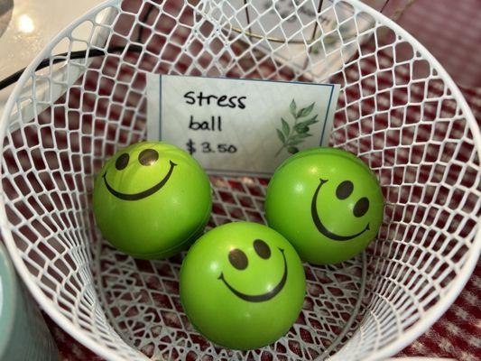 Happy stress balls