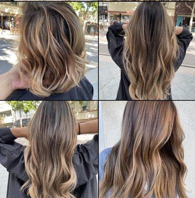 Brunettes balayage