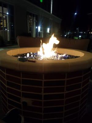 Fire pit out back!!