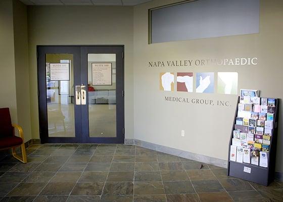 Napa Valley Prosthetics & Orthotics is located inside the Napa Valley Orthopedics offices on Clairmont Way in Napa