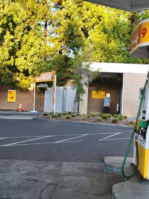 Carwash entrance